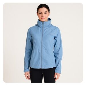 Columbia Switchback III Hooded Packable Jacket Womens Size Small Blue